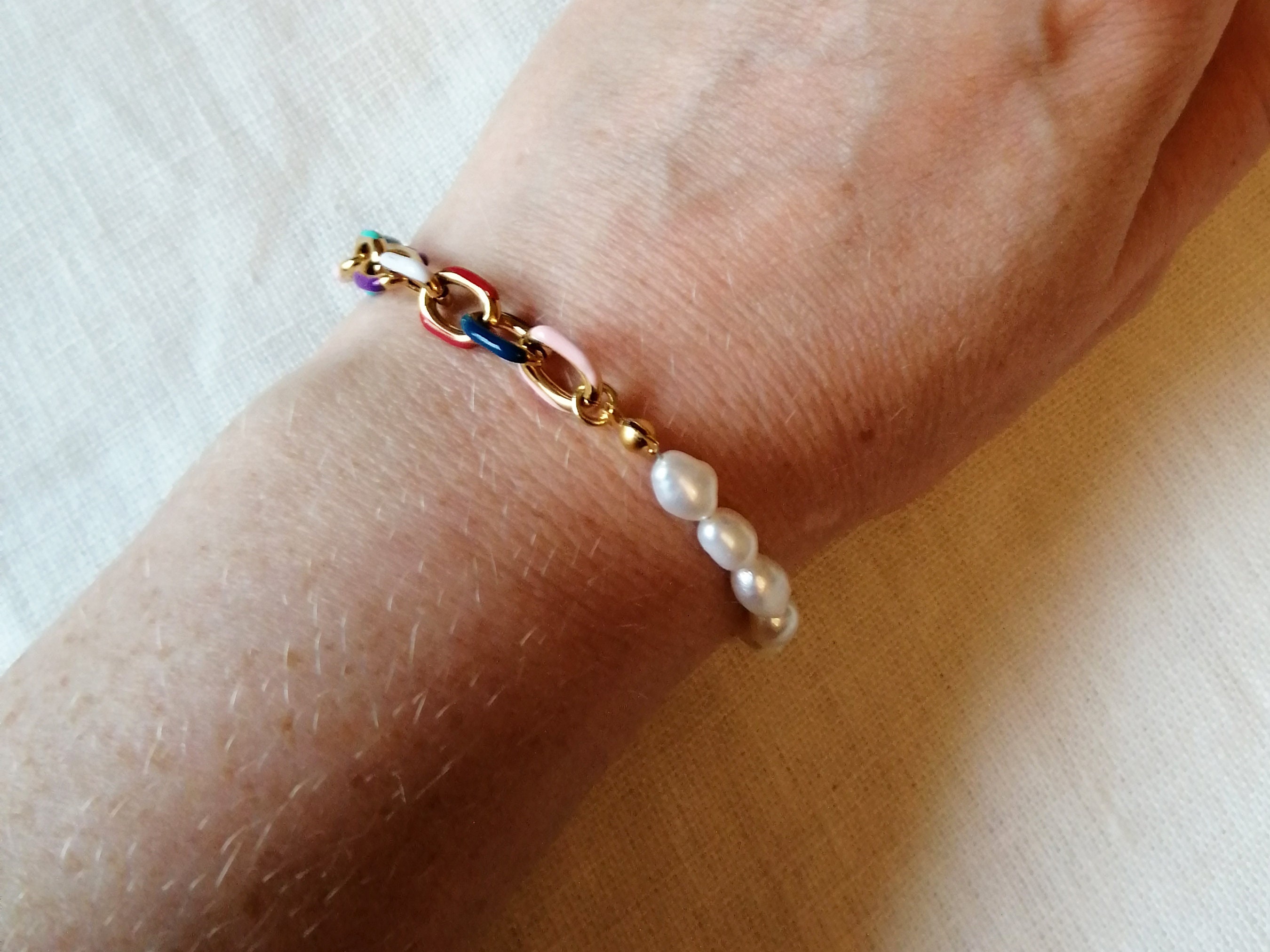 ★関税込★VINTAGE HOLLYWOOD★Chain Half Pearl Bracelet★ il_fullxfull.4780574478_m0tf.jpg