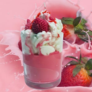 7 oz PINKSUGARBERRY DESSERT CANDLE valentines