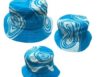 Flower of Life Bucket Hat | Hand Painted Pink Bleach Distressed - Etsy