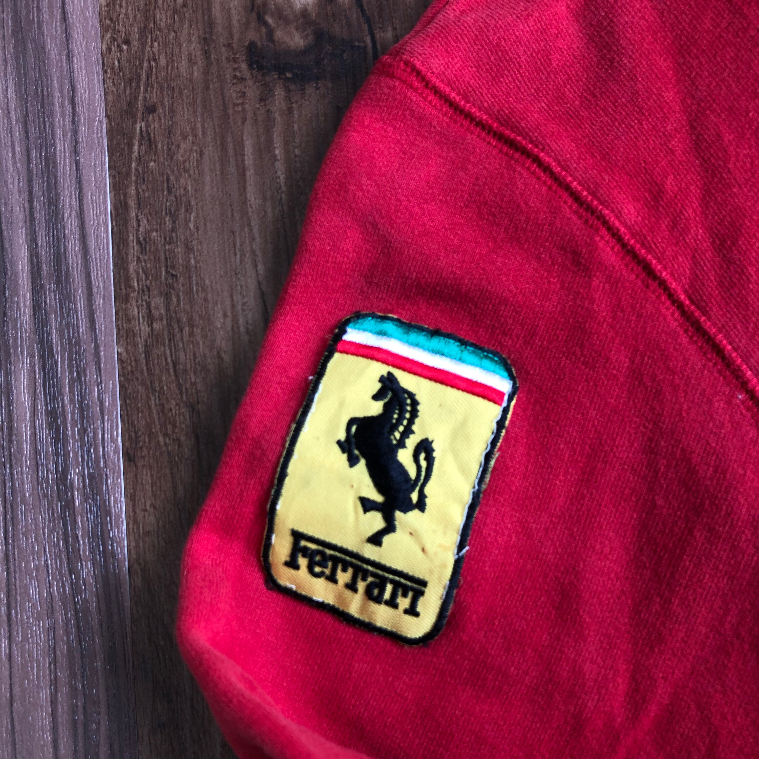 Vintage Ferrari Zipper Cotton Jacket - Etsy UK