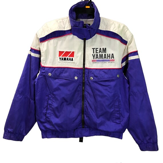 YAMAHA TEAM YAMAHA ジャケット 紫/白 Vintage Team Yamaha Racing Bomber Jacket - Etsy