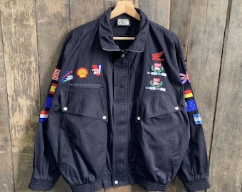 Vintage Honda HRC Racing Japan Racing Purple Jacket Honda Racing