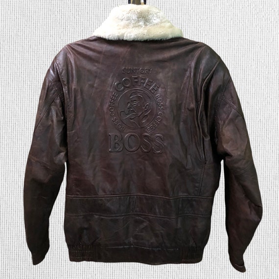 BOSS SUNTORY COFFEE レザージャケット
