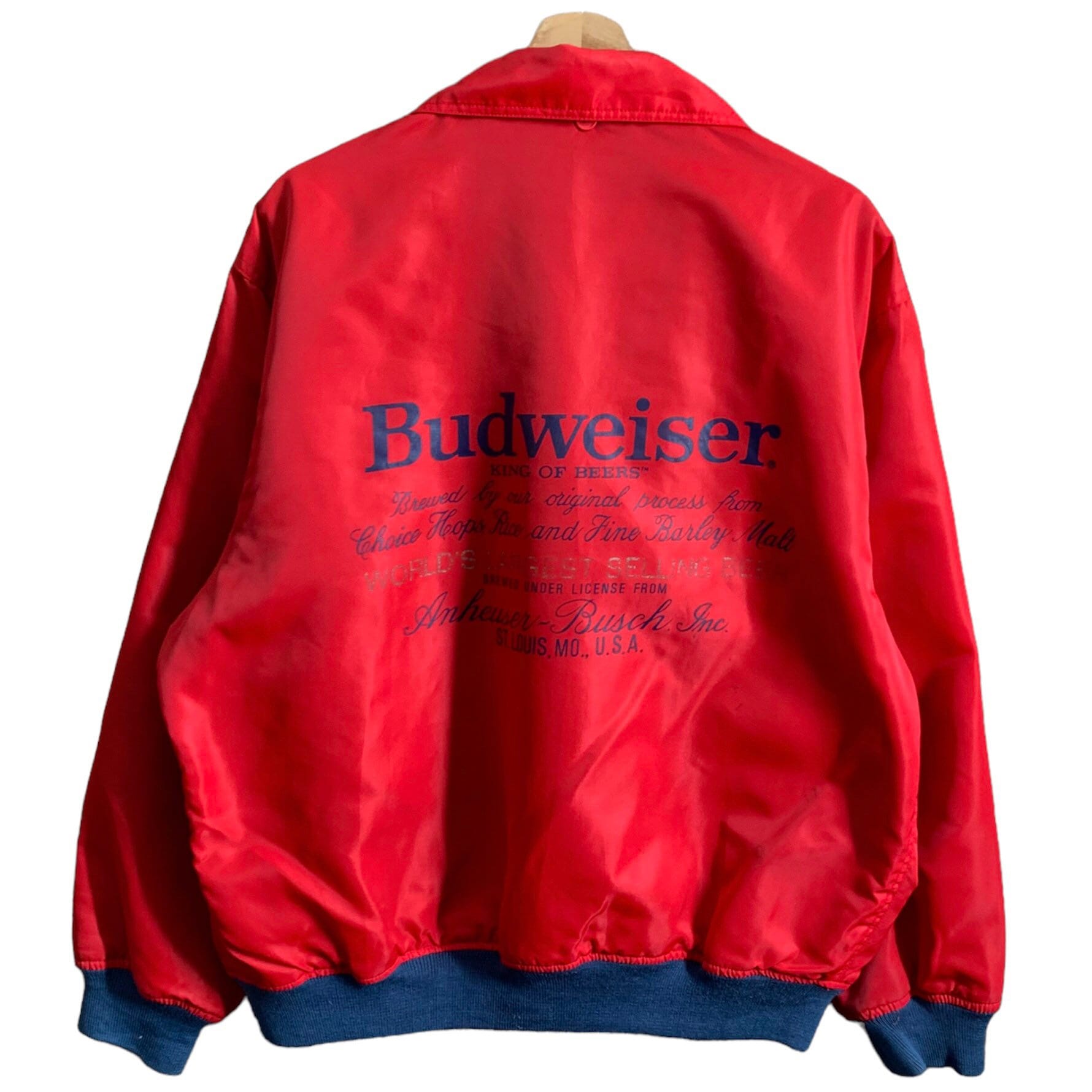 Budweiser bomber jacket hot sale