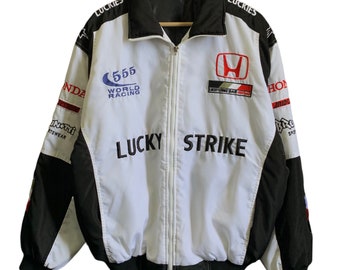 Vintage Honda Lucky Strike Bomber Jacket - Etsy