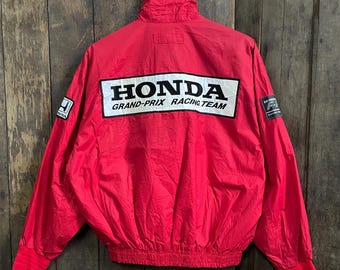 Vintage 90s Honda Racing Team Jacket Medium Honda Racing Team