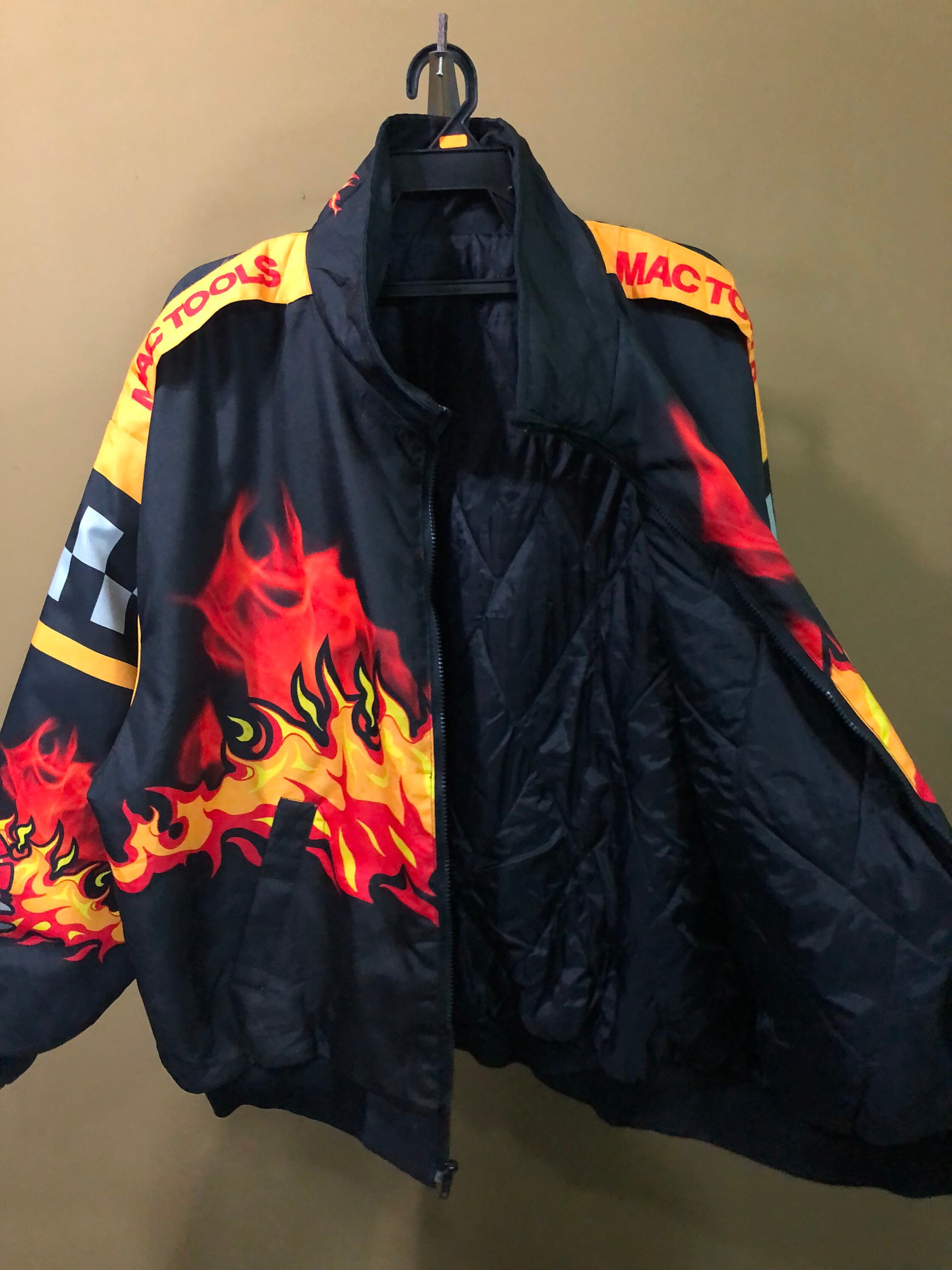 Vintage Mac Tools Motorsport Flames Swingster Racing Jacket