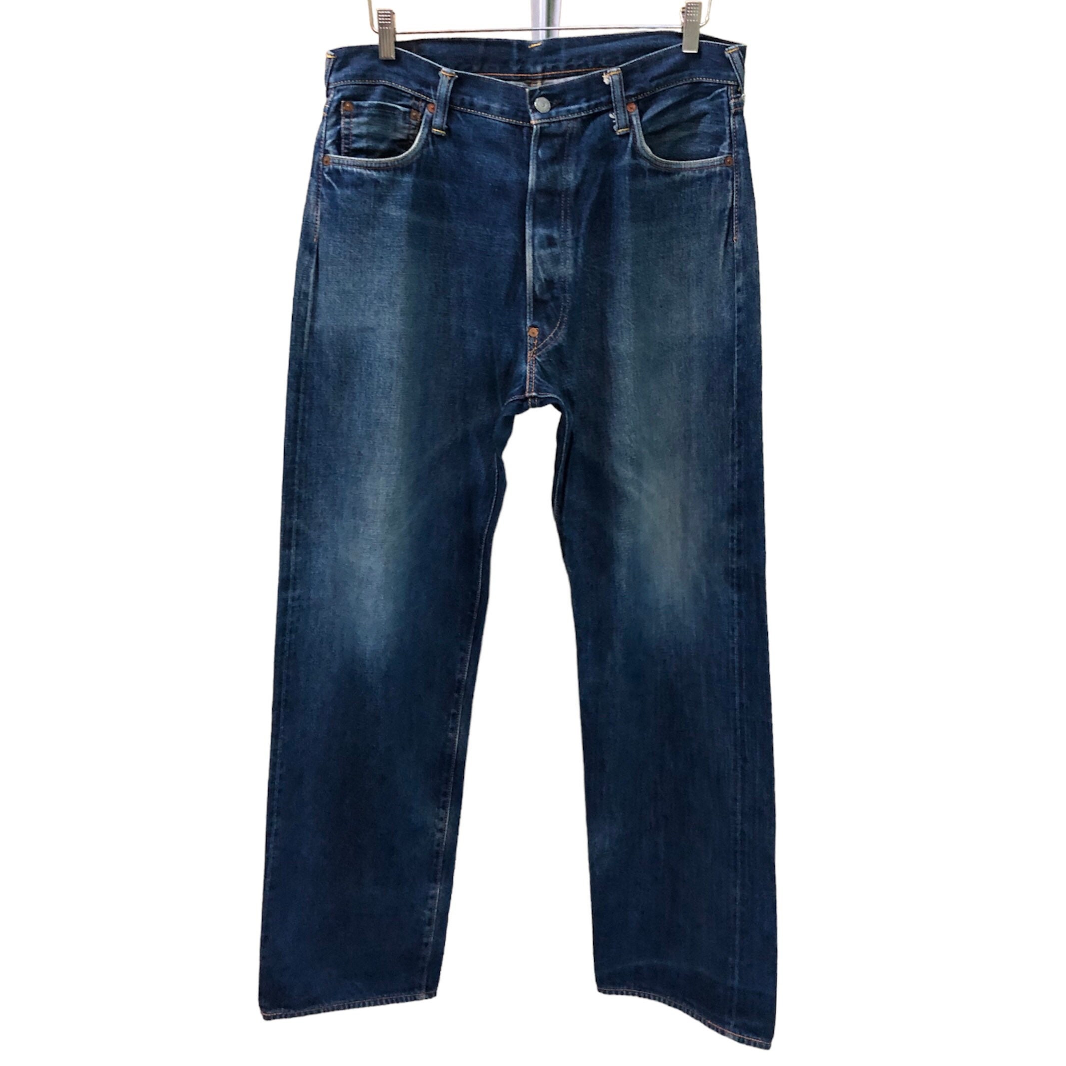 Evisu Daicock Blue Denim Jeans Travis Scott - Etsy