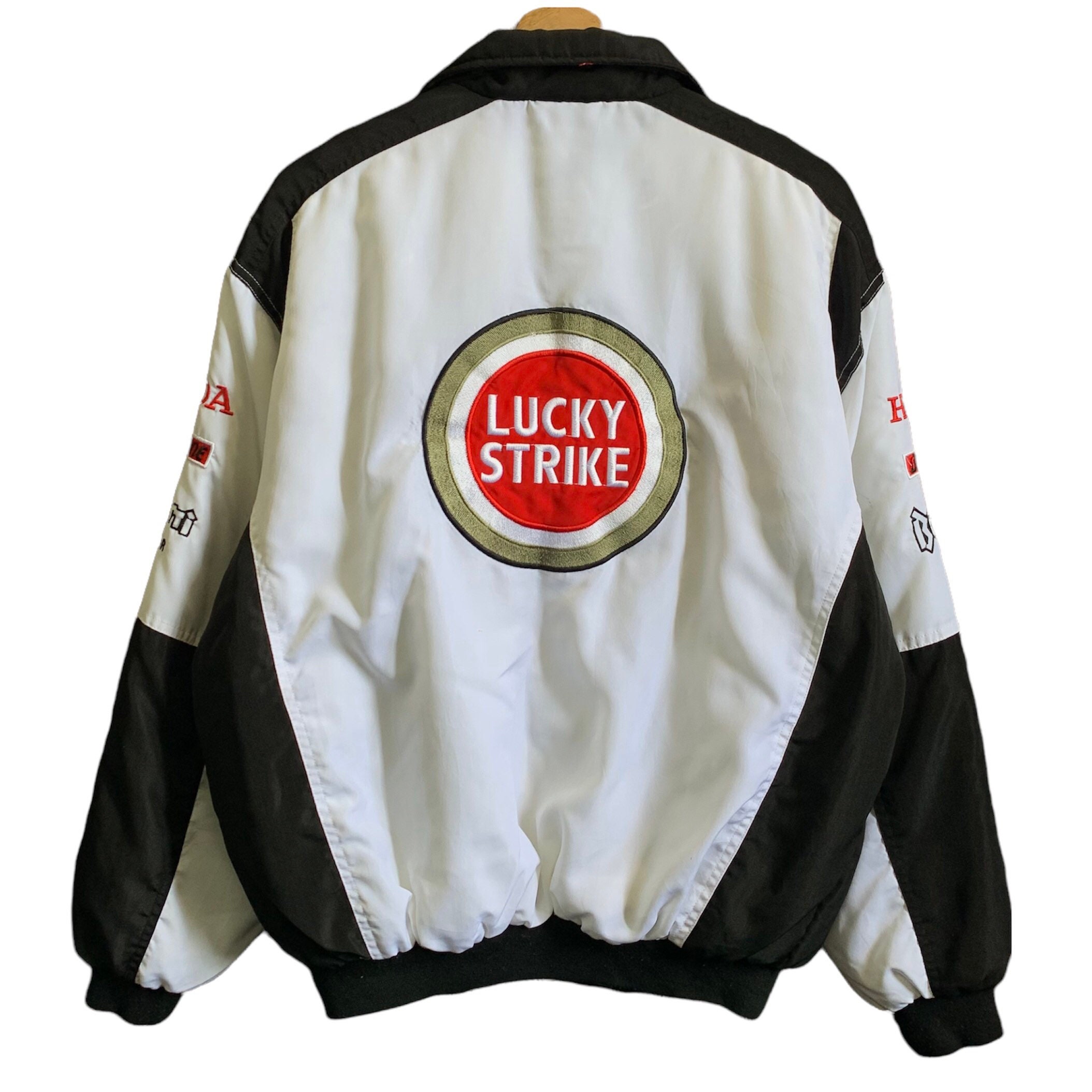 Vintage Honda Lucky Strike Bomber Jacket - Etsy
