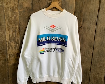 Vintage Mild Seven Benetton Formula 1 Racing Team Sweatshirt