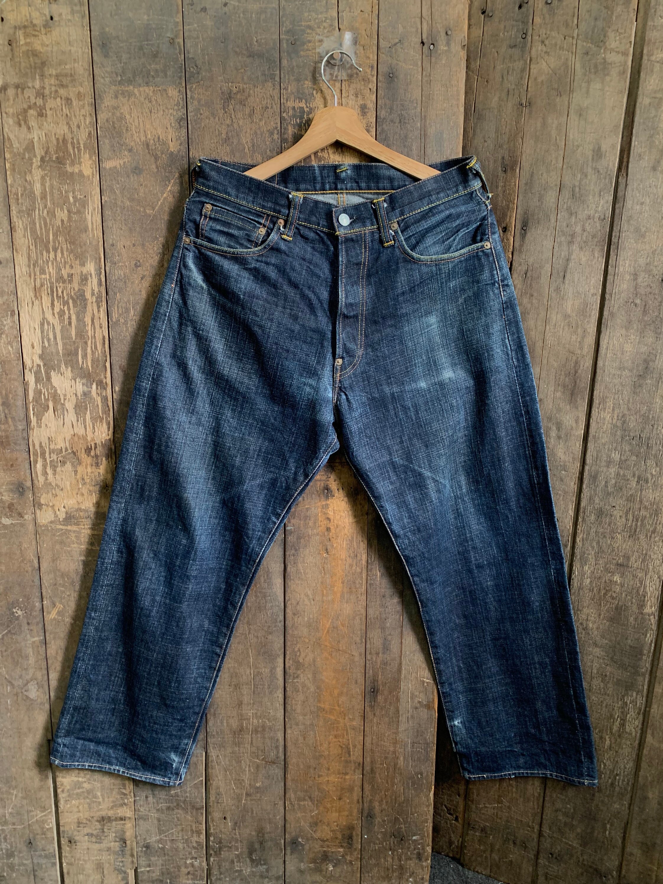 Evisu Selvedge Denim Jeans - Etsy Evisu Selvedge Denim Jeans - Etsy