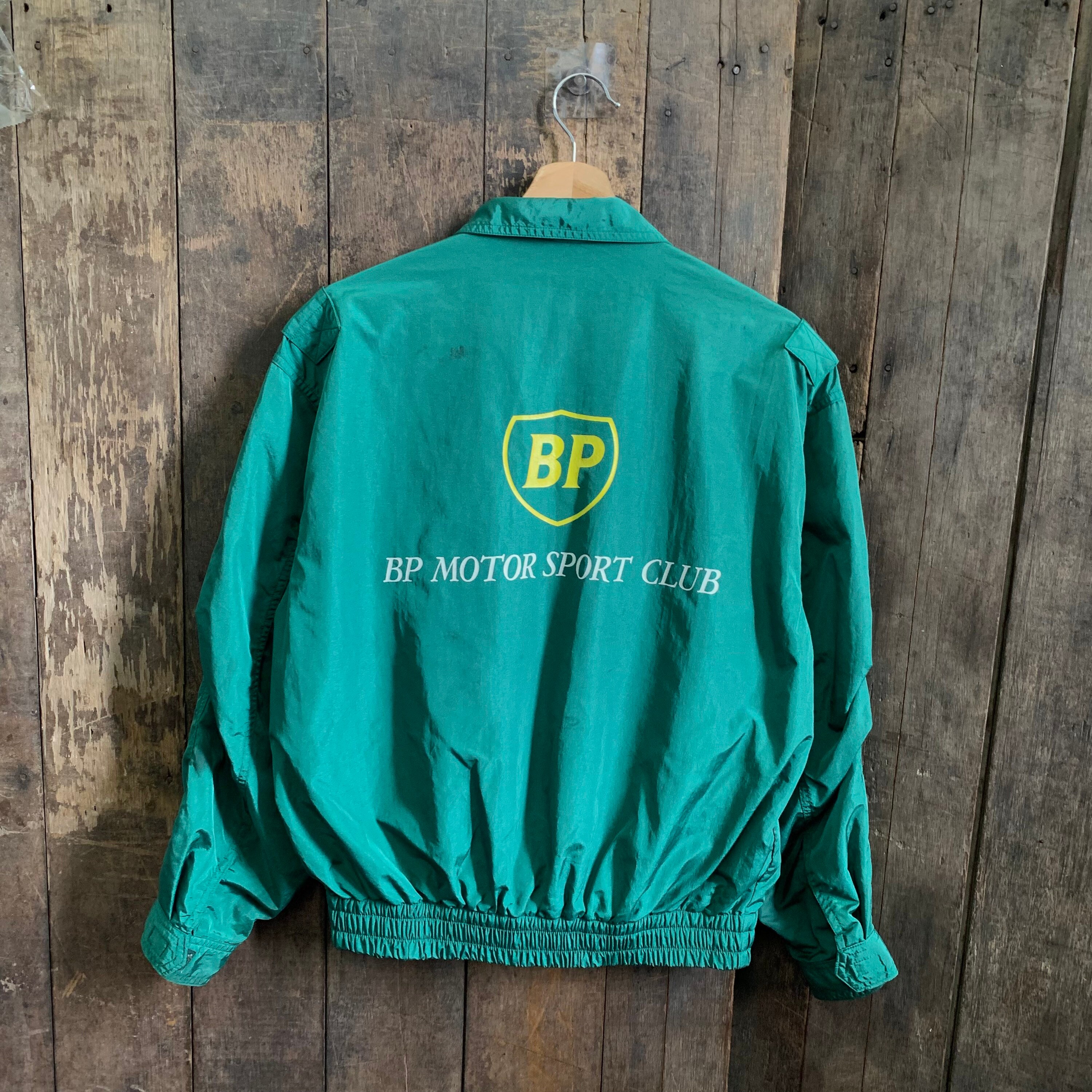 ヴィンテージ BPモータースポーツ クラブ BP MOTOR SPORTつなぎ ヴィンテージ BP モータースポーツ クラブ レーシング ボンバー