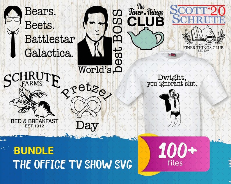 Download 100 The Office Tv Show Svg Bundle 2.0 The Office Poster | Etsy