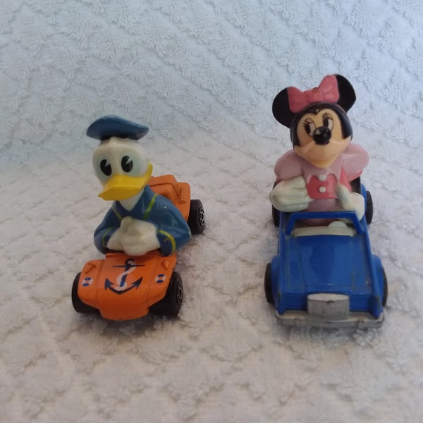 4Sale Disney 1979 orange convertible w/luggage rack, & blue conv, no dents or scratches, still being driven by Donald and Minnie. MATCHBOX