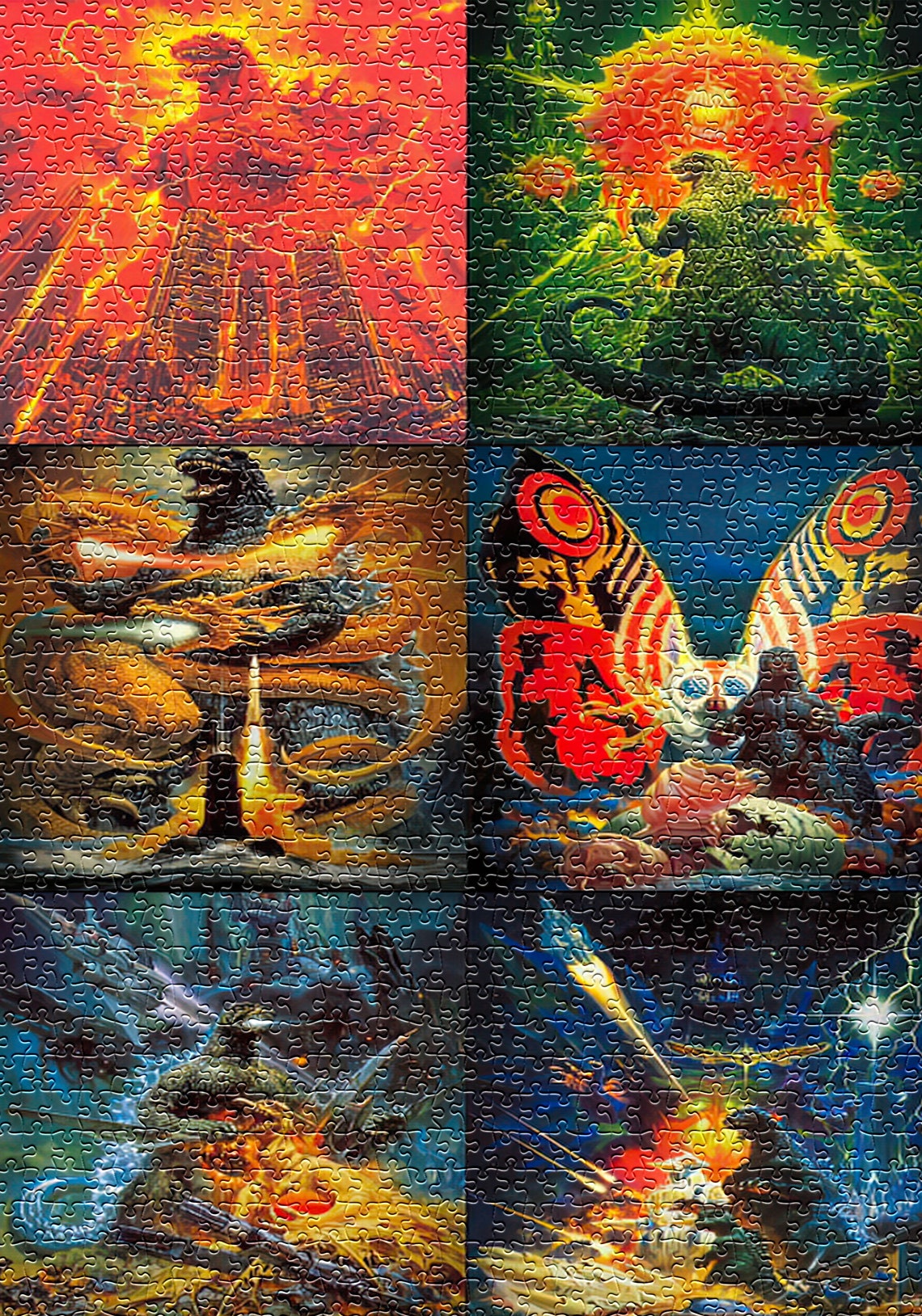 The original Godzilla 1000 Piece Jigsaw Puzzle Premium Jigsaw Etsy