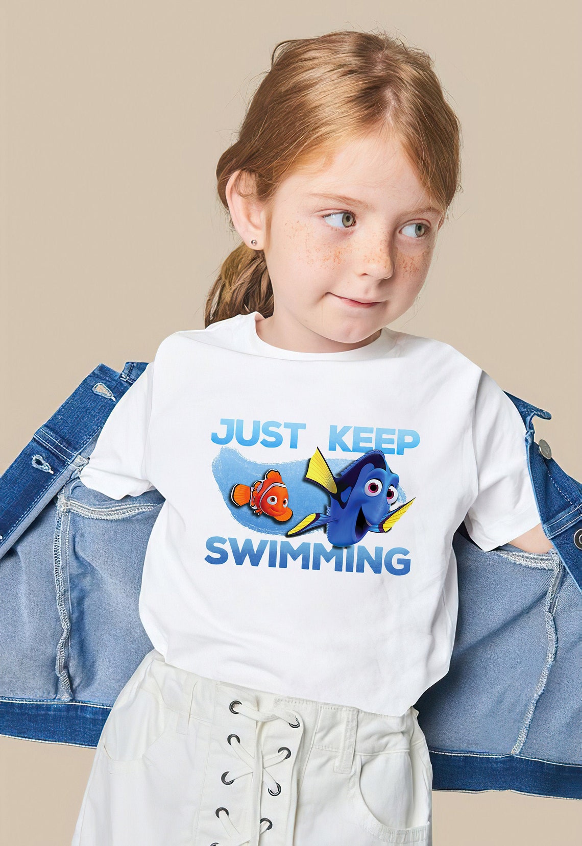 Dory Just Keep Swimming TShirt Kids Unisex Shirt Stitch Etsy