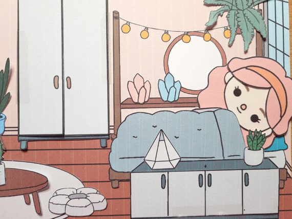 Toca Boca Bedroom / Toca Toca Papercraft / Quiet Book Pages / - Etsy UK Toca Boca Bedroom / Toca Toca Papercraft / Quiet Book Pages / - Etsy UK