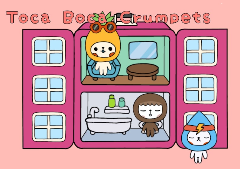 Toca Boca Crumpets House / Toca Life World / Quiet Book Pages Etsy Canada