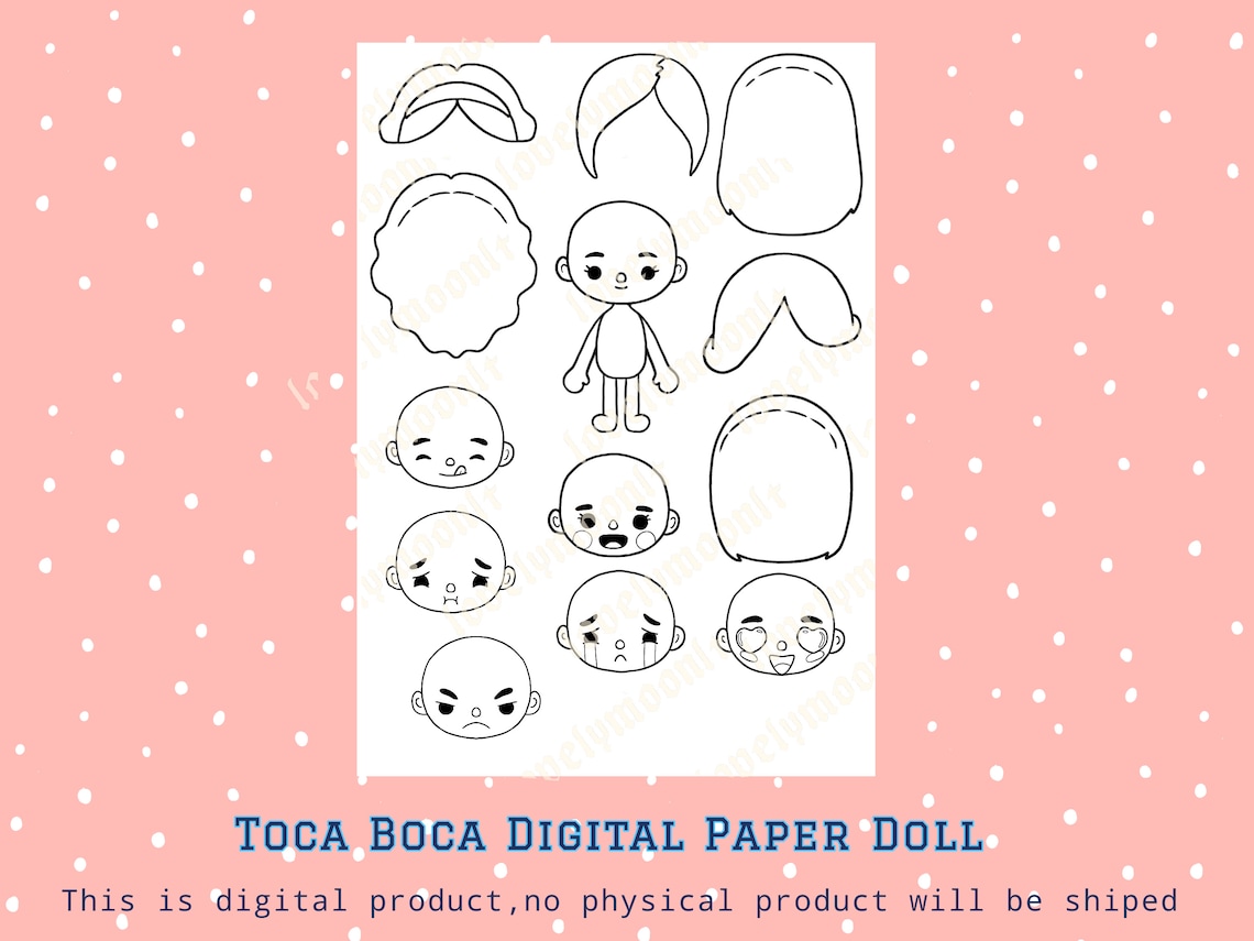 Toca paper doll