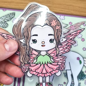 Printable Fairy Paper Doll / Activities for Kids / Paper Crafts for Kids / quiet book pages / Printable Paper Doll