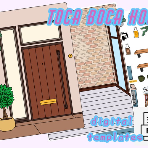 Toca Boca Apartment House / Toca Boca Papercraft / Quiet Book Etsy Israel