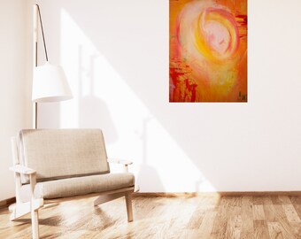 Sunrise - Hand-painted acrylic painting - Modern and abstract art at ElisasColorfulArt ***UNIKAT***