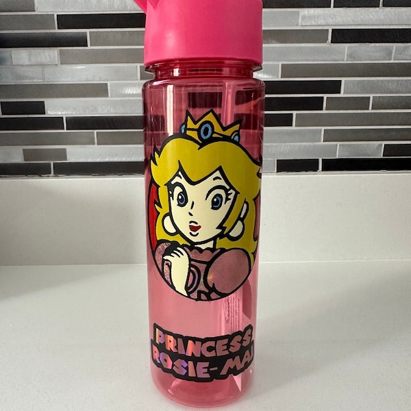 Princess peach drinks bottle