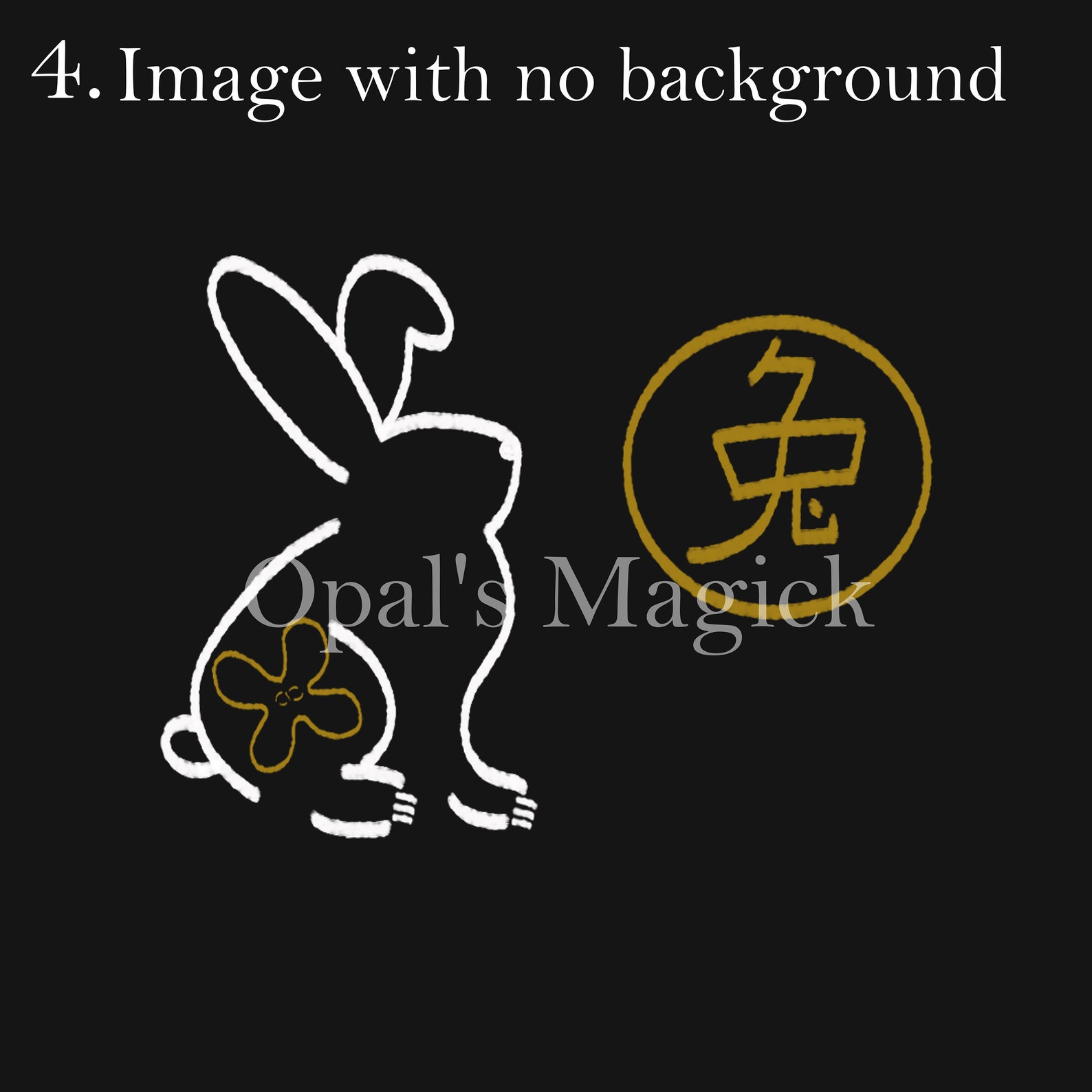 Chinese Zodiac Year of the Rabbit set of 4 images | Etsy
