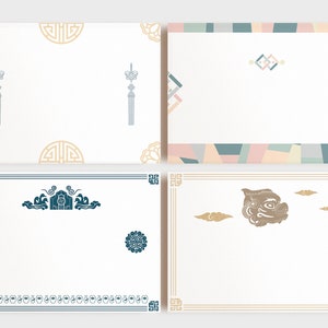 Korea traditional pattern background signs | planner sticker digital paper scrapbook | Korea pattern svg | Instant download | png jpg
