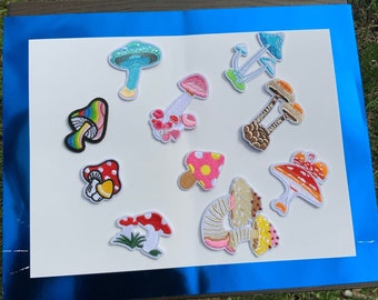 Psychedelic Mushroom Roller Skate Lace Charms - Roller Skate Lace Patch - Roller Skate Accessories