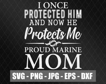 Download Proud Marine Mom Svg Etsy