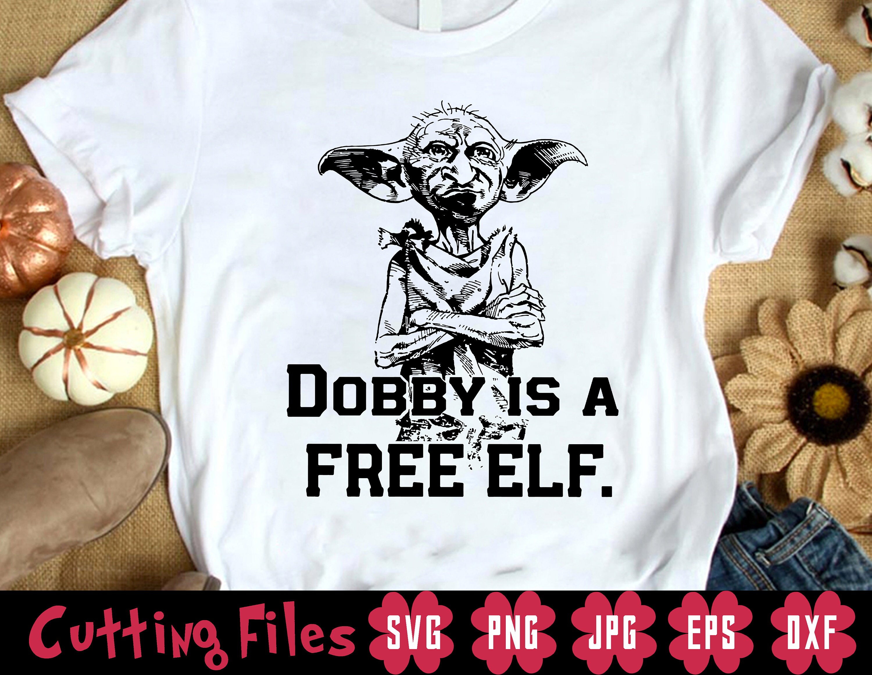 Harry Potter Dobby es un elfo libre Svg Dobby Svg Hogwarts | Etsy
