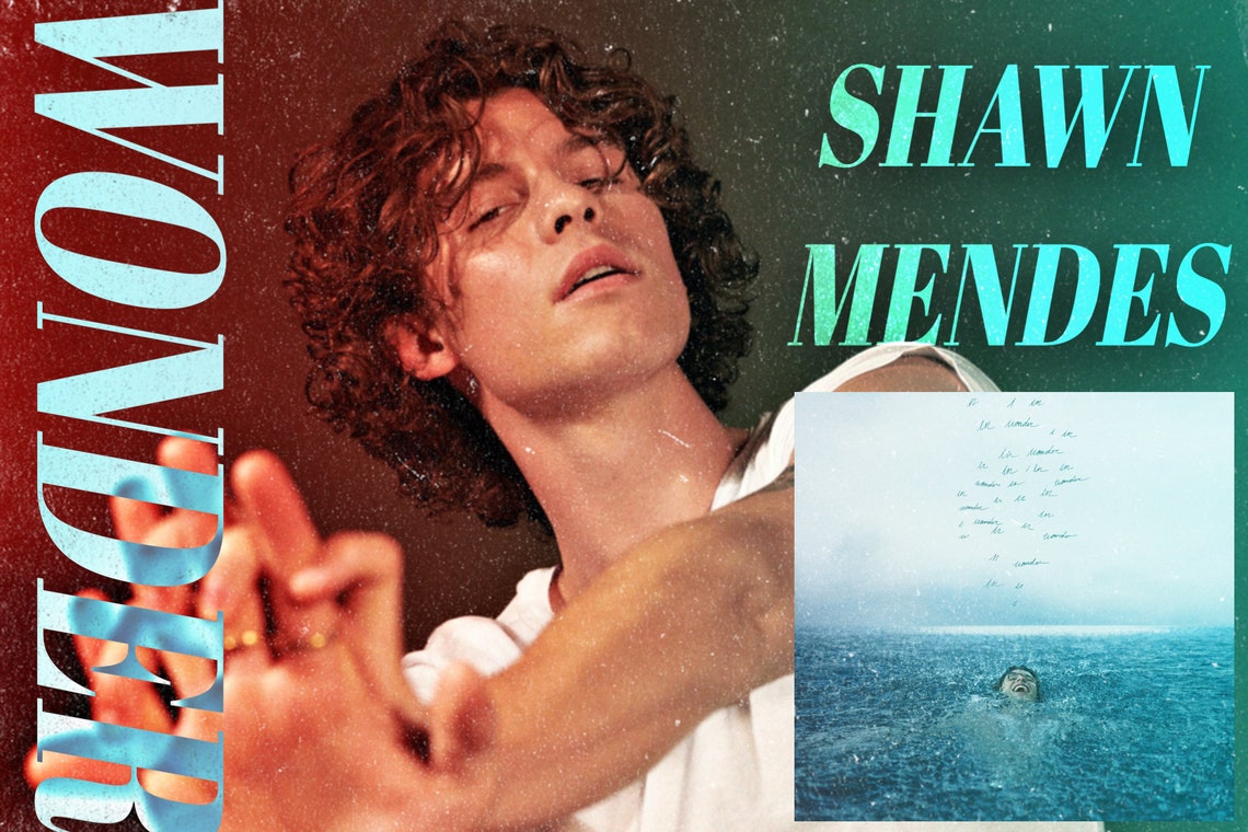 Shawn mendes wonder album poster etsy