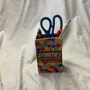 A ceramic box of smarties - vintage packaging - sell to UK only