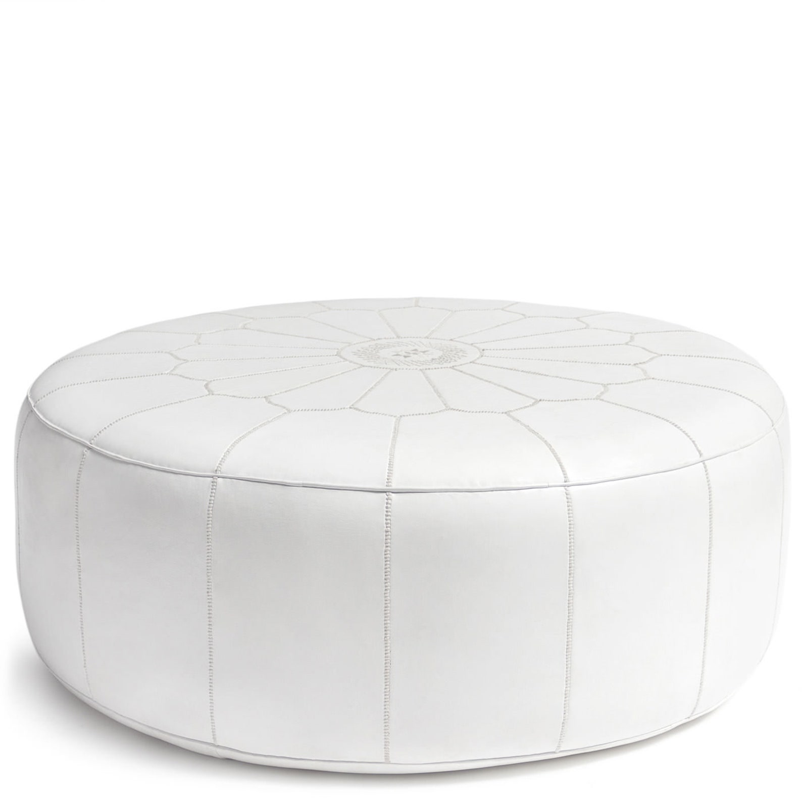 Giant Round Pouf Coffee Table Cocktail Ottoman Etsy