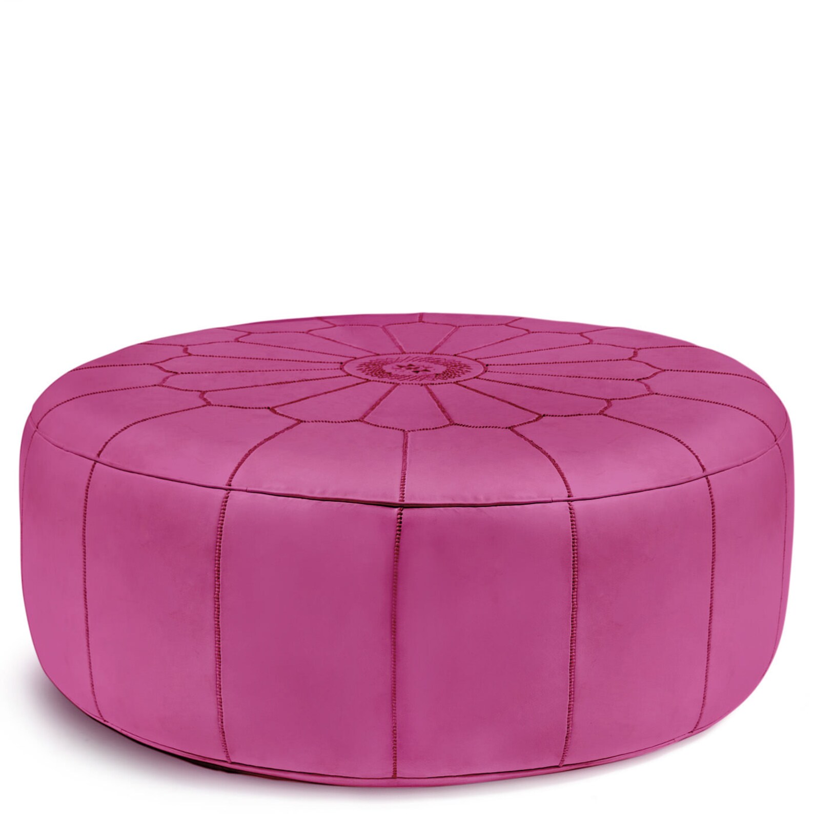 Giant Round Pouf Coffee Table Cocktail Ottoman Etsy