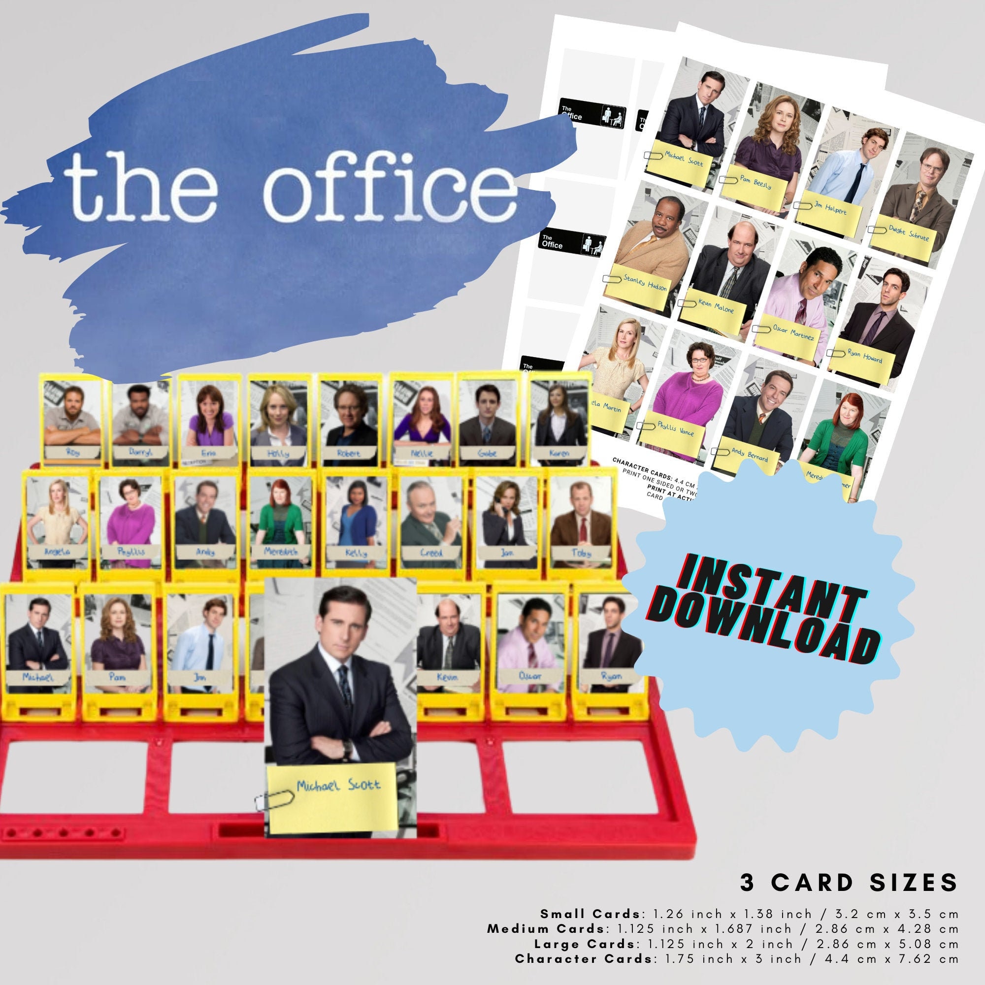 The Office Guess Guess Who Cards Printable Guess Who Game | Etsy