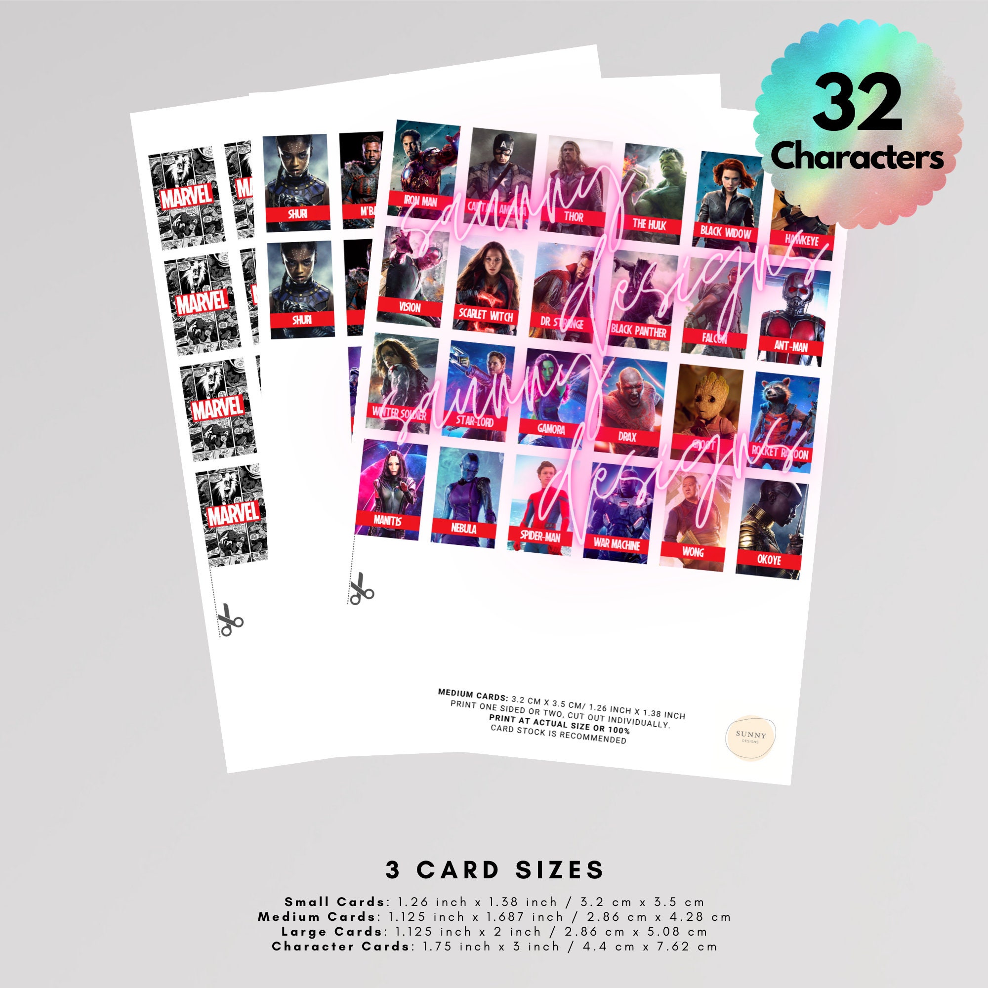 The Avengers Guess Who Cards Printable Guess Who Game | Etsy