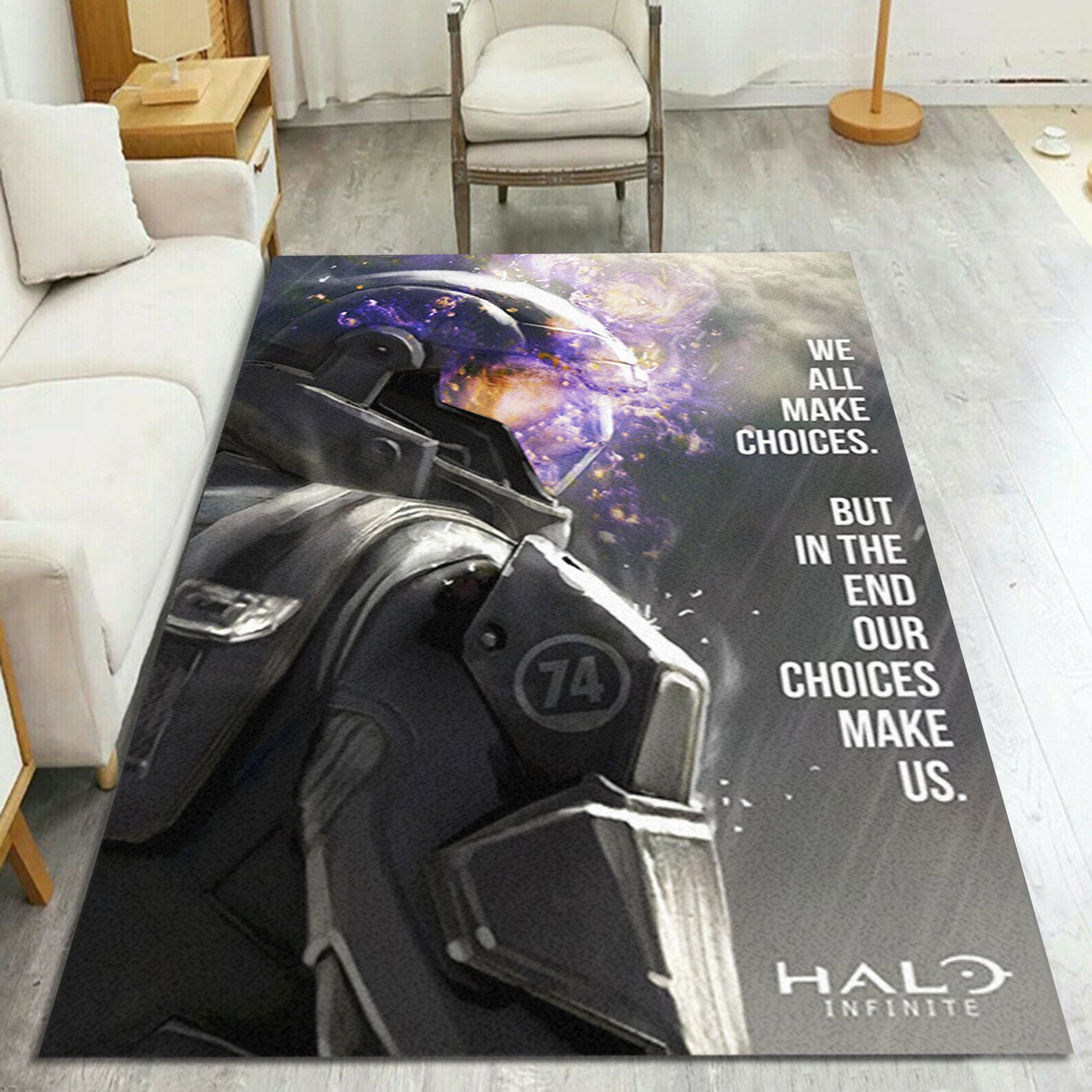 Halo Masterchief Rug Halo Gamer Gaming Is Life Gaming Etsy