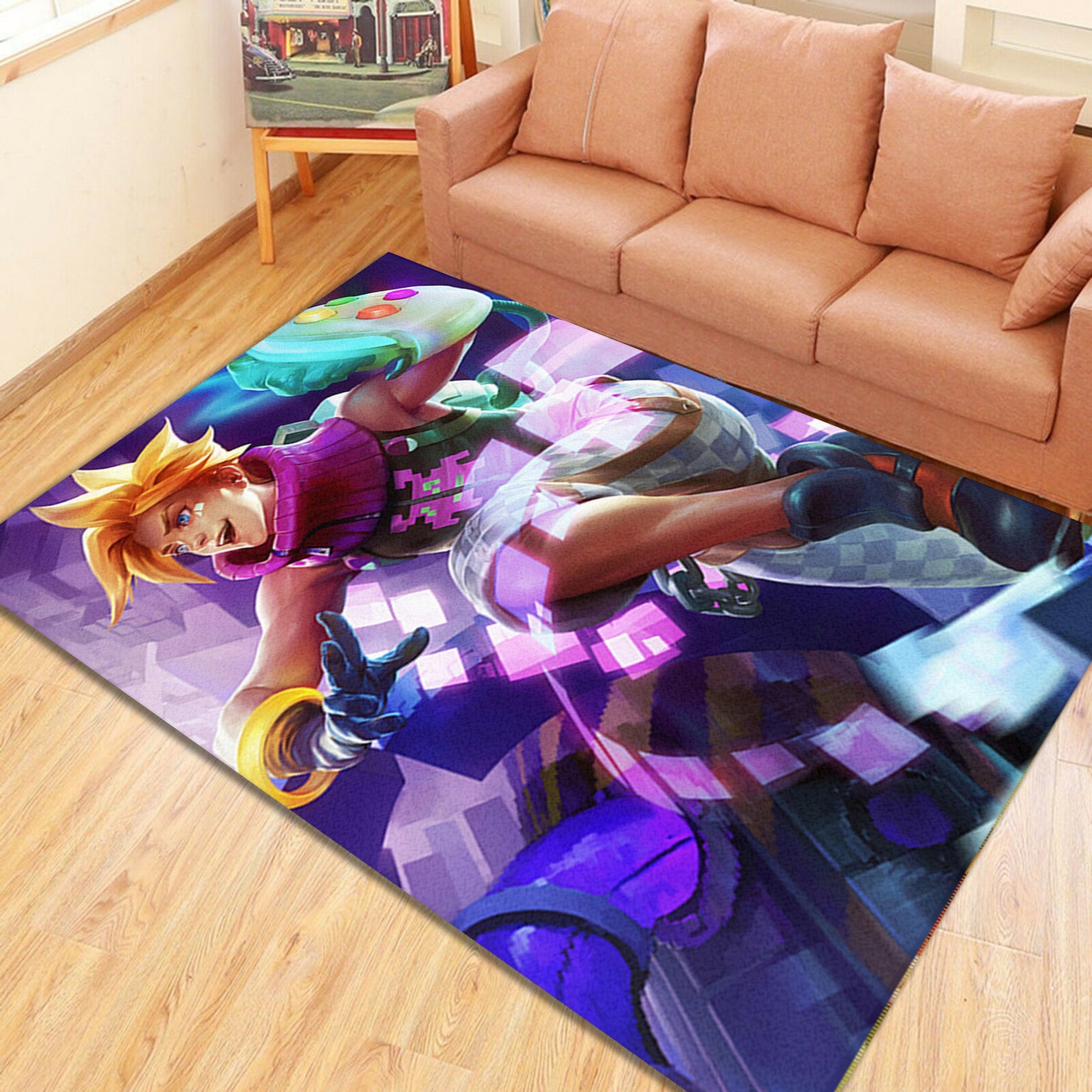 Ezreal Video game Rug Gaming Decor Living Room Floor Carpet Etsy