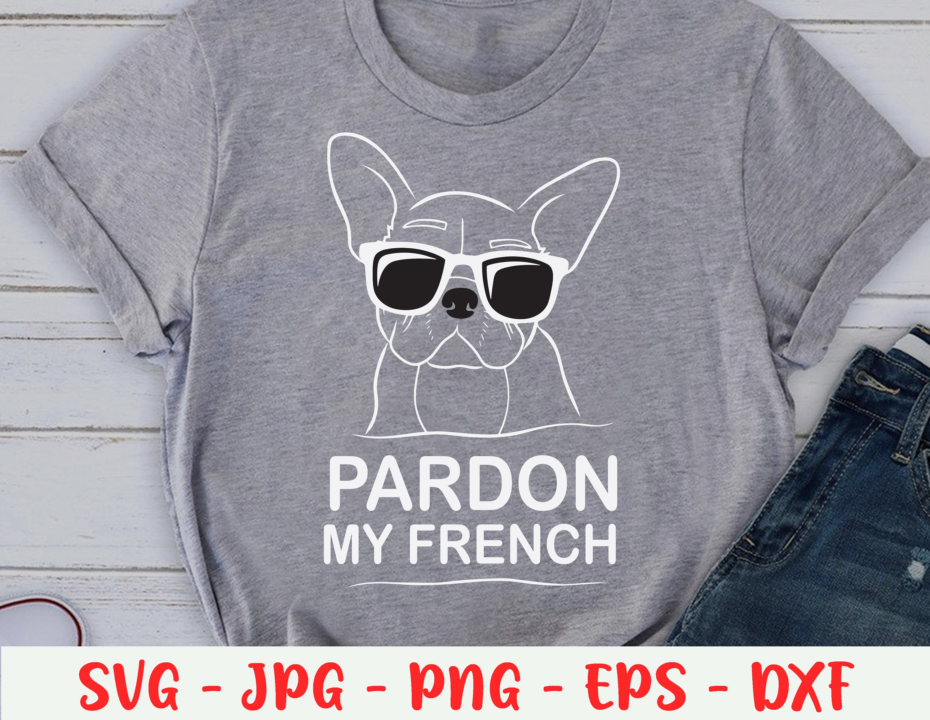 Download Pardon My French Svg Bulldog Svg Frenchie Dog Love Dogs | Etsy