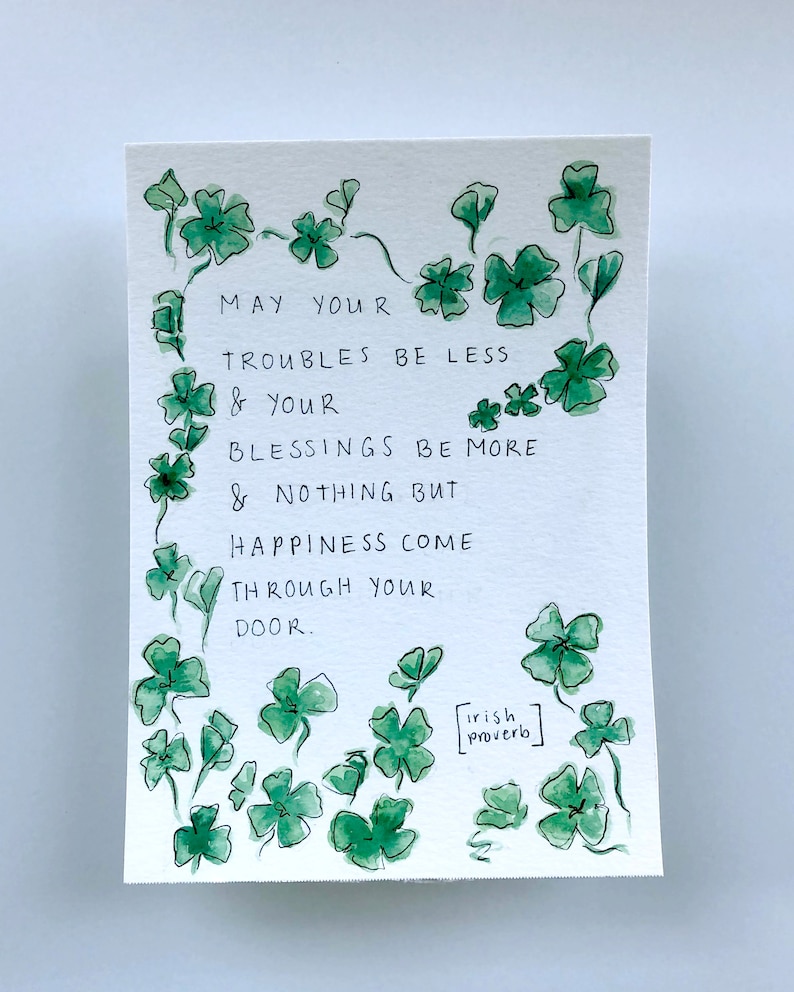 Irish Blessing Wall Art Digital Print Irish Proverb Etsy