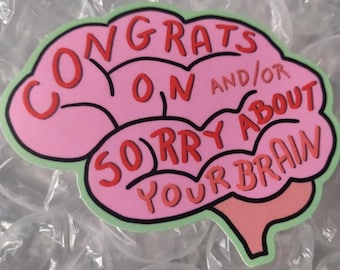 Brain sticker