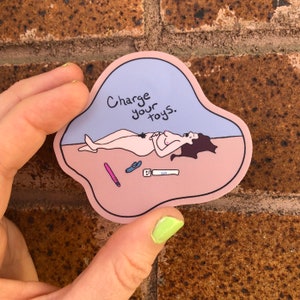 Charge Your Toys-vinyl sticker