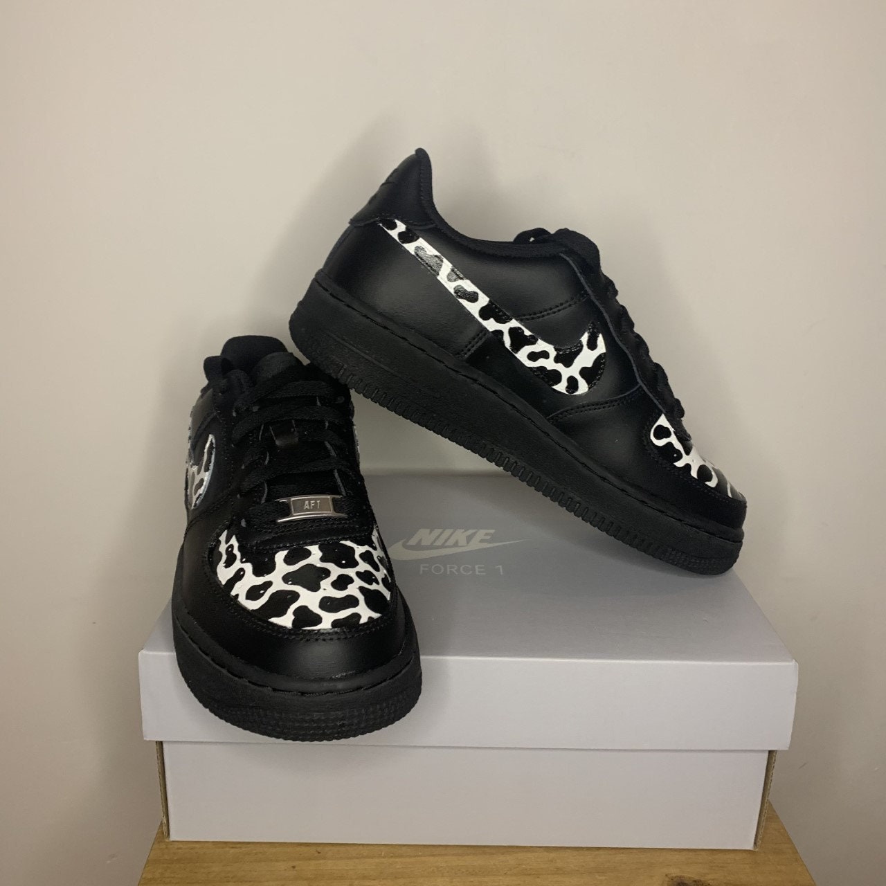 cow print air force 1