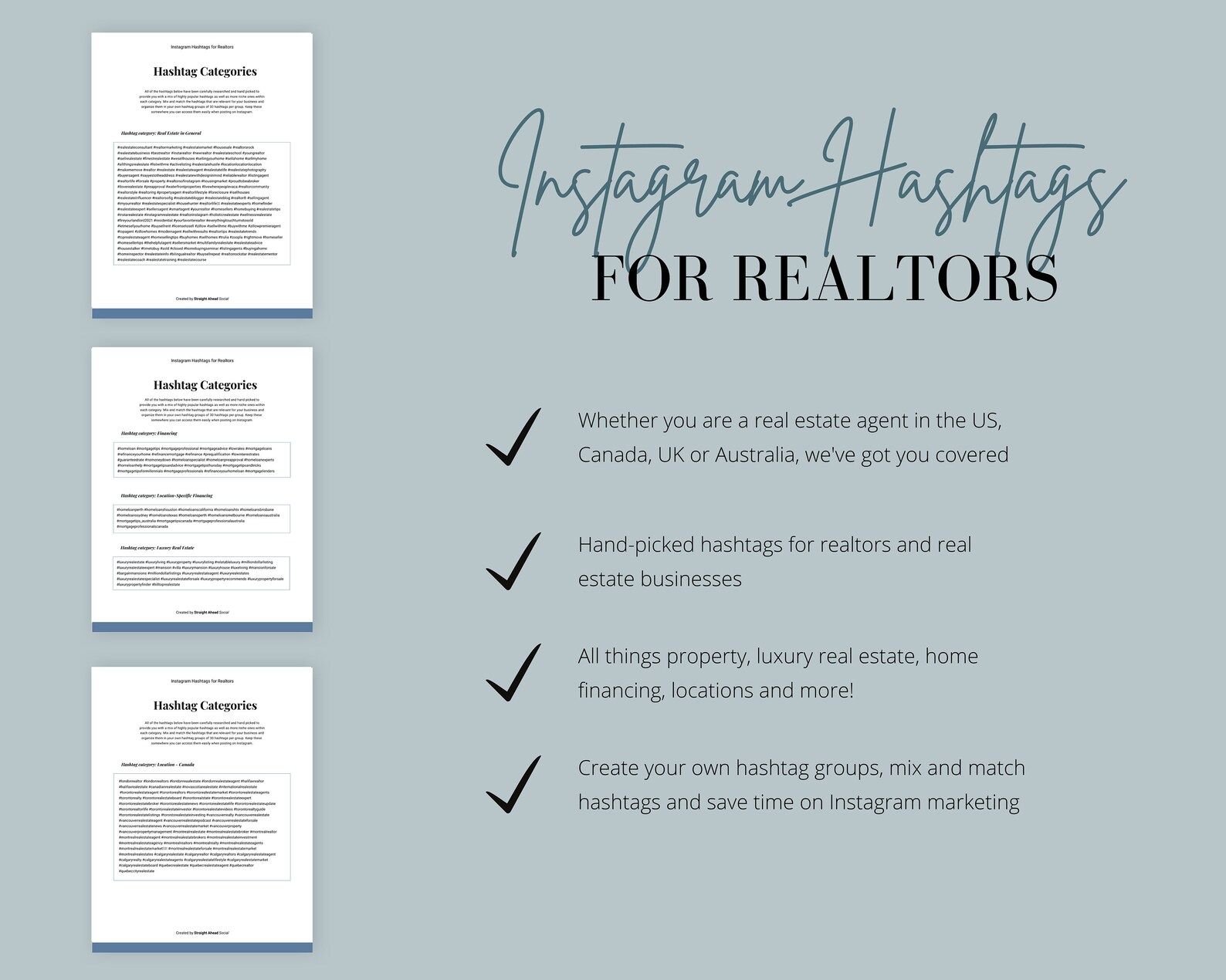Instagram Hashtags for Realtors Real Estate Marketing Social Media