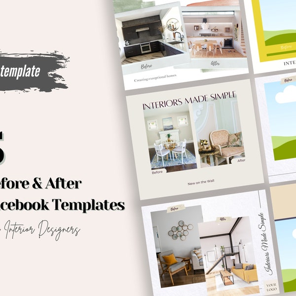  Before And After Canva Template Etsy Canada