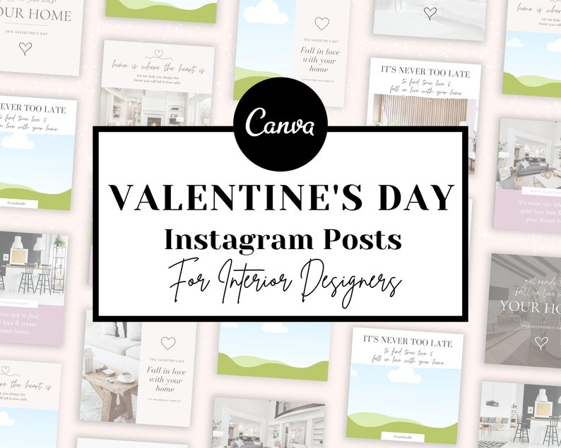Valentines Day Interior Design Instagram Posts Volume 2 I image 1