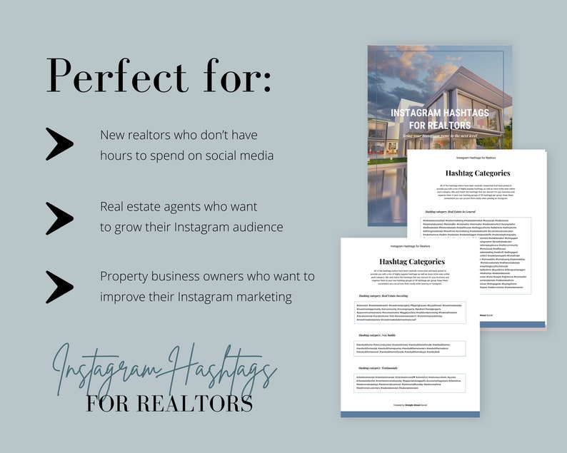 Instagram Hashtags for Realtors Real Estate Marketing Social Media