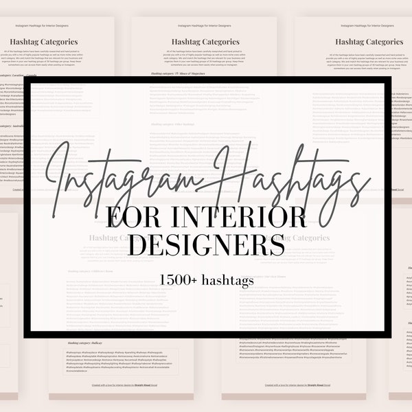 Interior Design Hashtags | Home Decor Instagram Marketing | Social Media Content